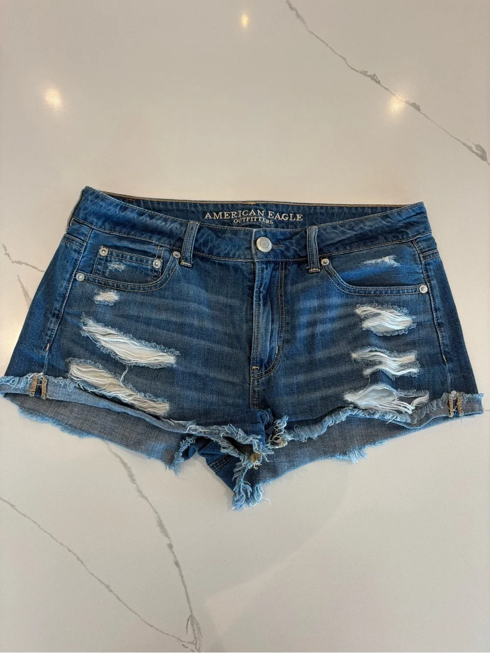 American Eagle Distressed Denim Shorts
